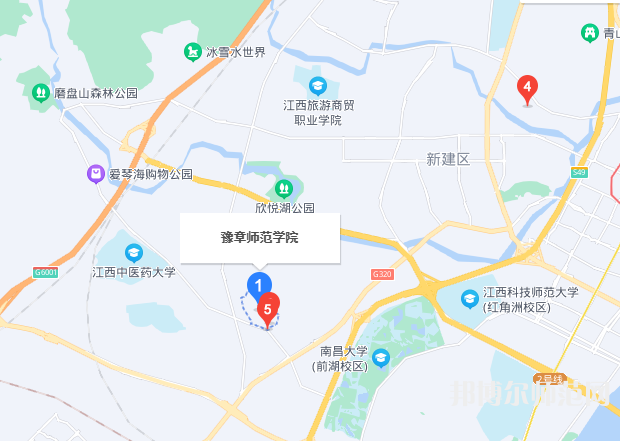 豫章师范学院2023年地址在哪里 