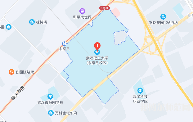 武汉理工师范大学余家头校区2023年地址在哪里