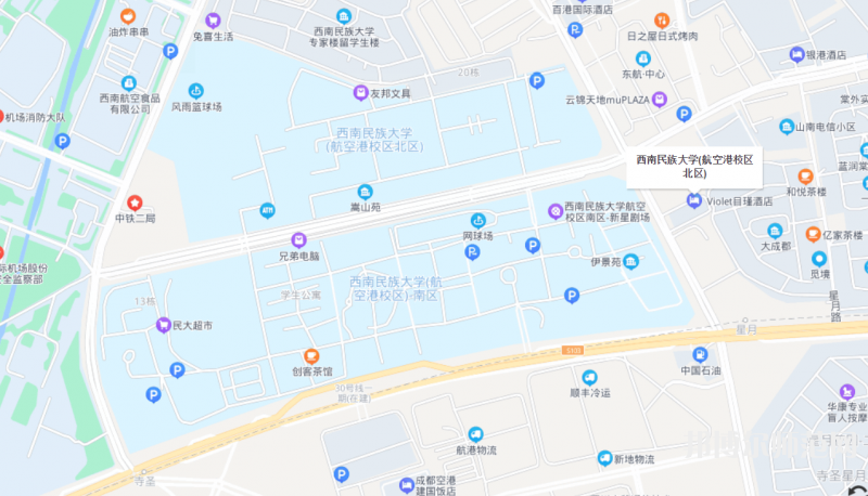 西南民族师范大学航空港校区2023年地址在哪里 